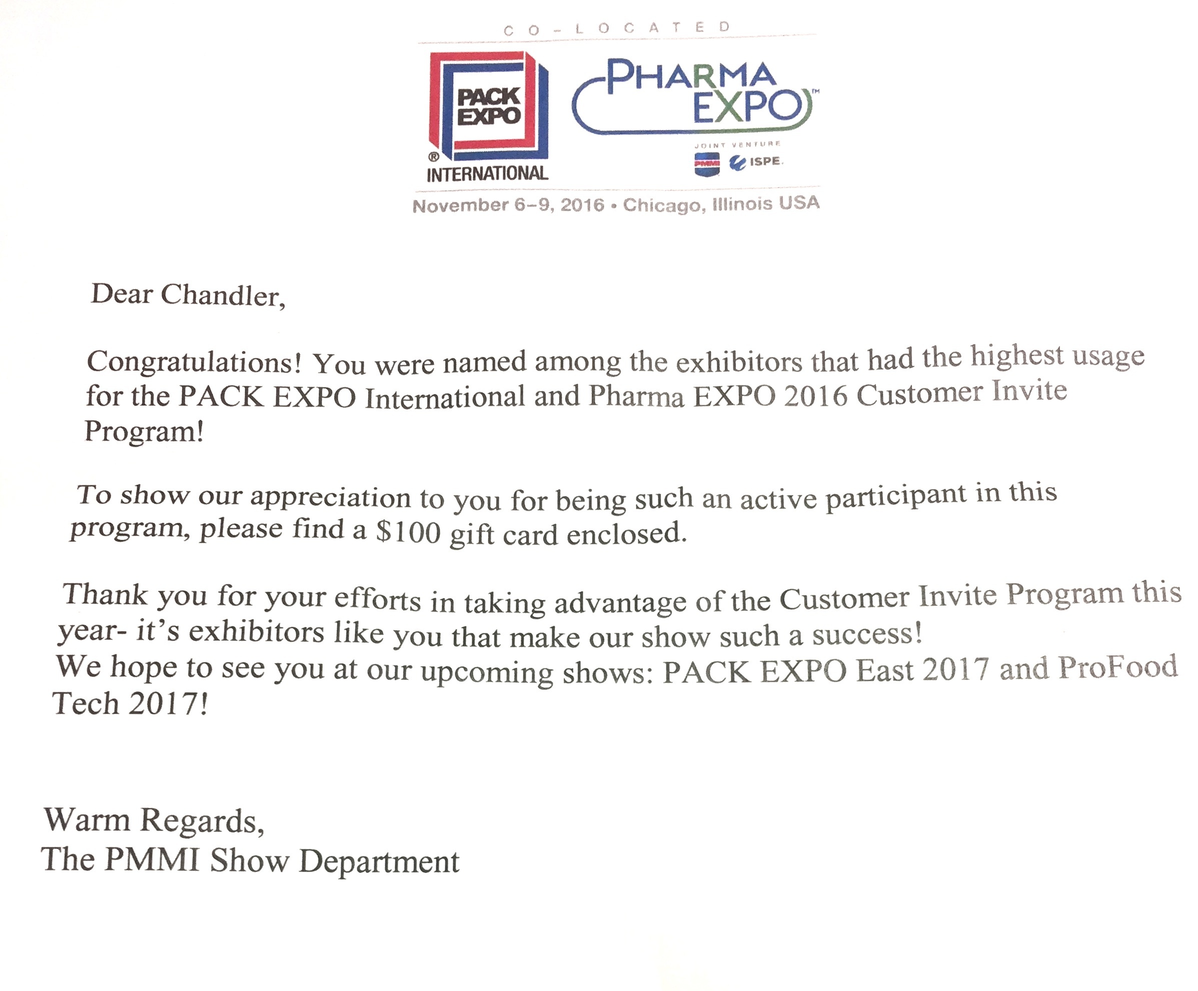 Dordan Named Among Exhibitors that Generated Most Amount of PACK EXPO